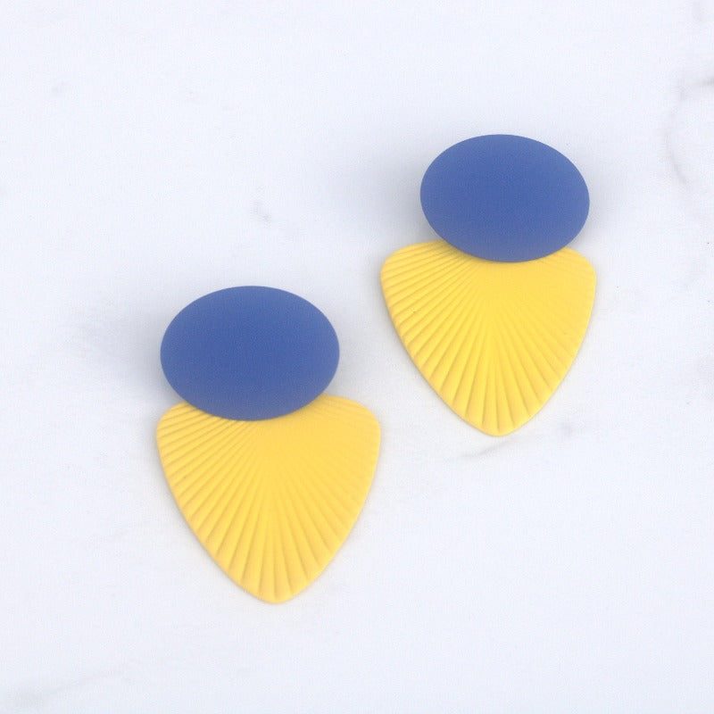 simple fun yellow earrings