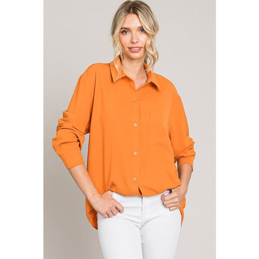 Cassie Orange Shirt